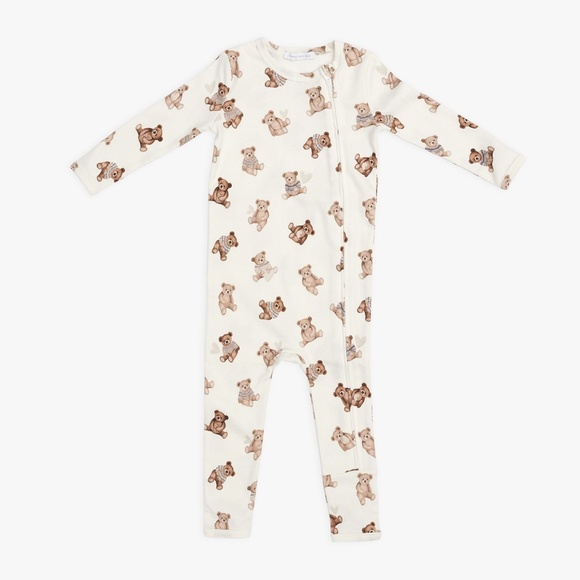Teddy Bear Organic Nursery Pajama - PBK - Picture 4 of 8